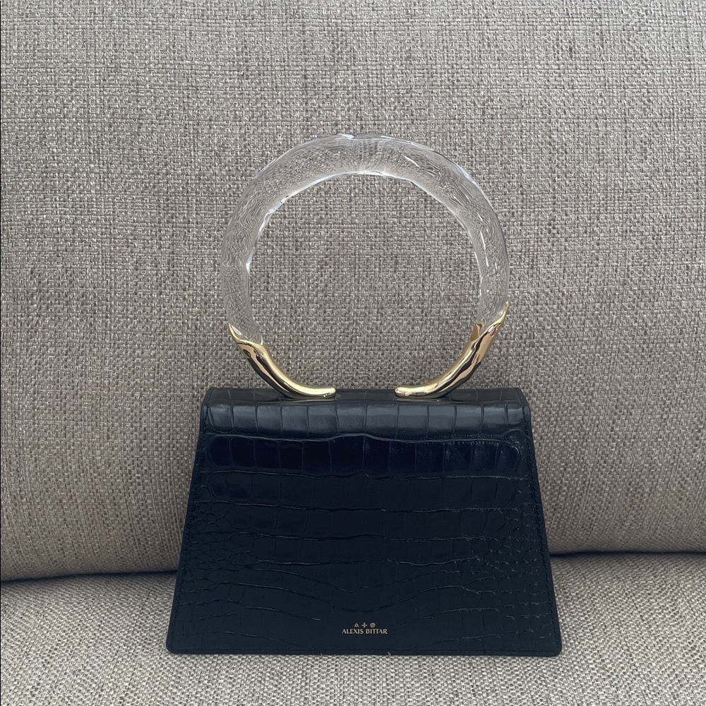 Alexis Bittar Croc-Embossed Handbag
